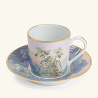 haviland le br sil coffee cup   saucer blue set of 4