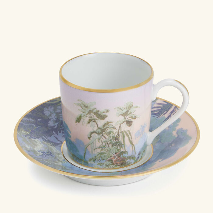 طقم لو بريزيل المؤلف من 4 فناجين للقهوة مع صحونها هافيلاند طقم لو بريزيل المؤلف من 4 فناجين للقهوة مع صحونها