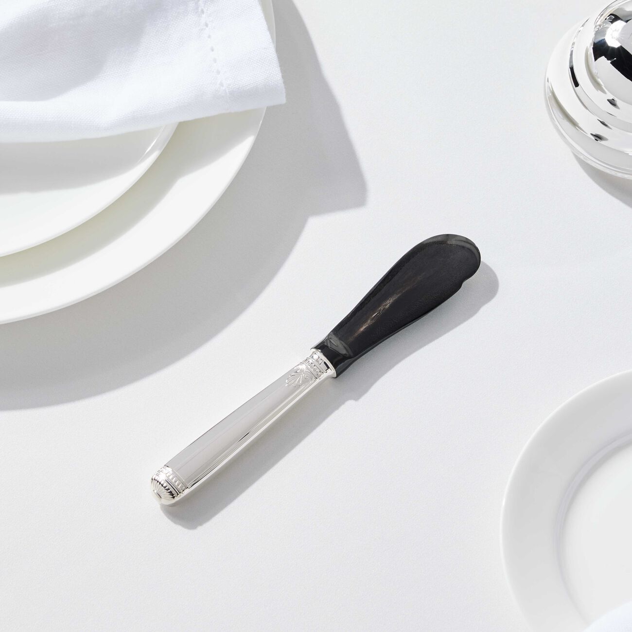 مفرشة الكافيار مالميزون باللون الفضي كريستوفل مفرشة الكافيار مالميزون باللون الفضي