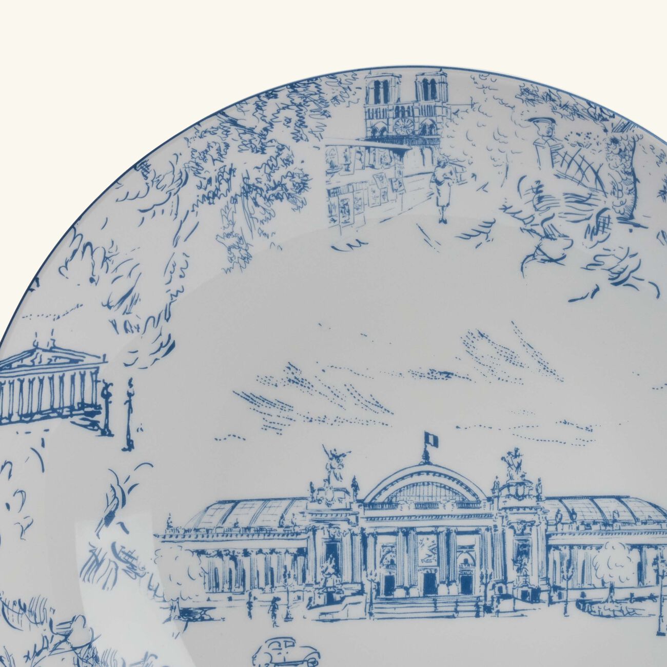 Tout Paris Serving Platter Round Blue 29cm bernardaud tout paris serving platter round blue 29cm