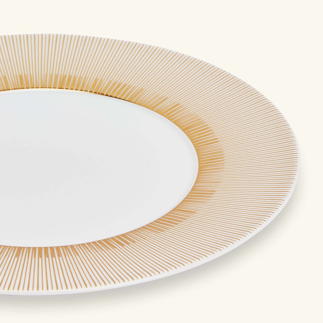 bernardaud sol dinner plate round gold 27cm