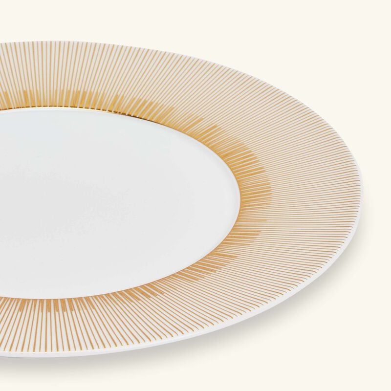 bernardaud sol dinner plate round gold 27cm
