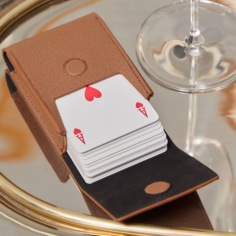 Playing Card Leather Pochette giobagnara playing card leather pochette