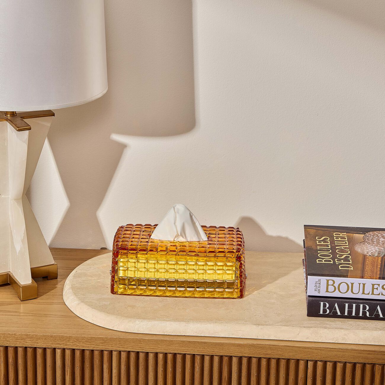 Amber Tissue Box Orange mario cioni c amber tissue box orange