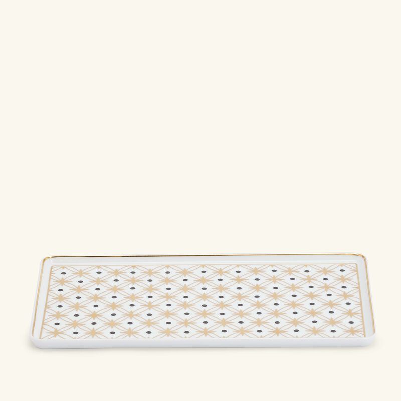 Kyoto Rectangular Plate Gold Star Large pinto paris kyoto rectangular plate gold star large