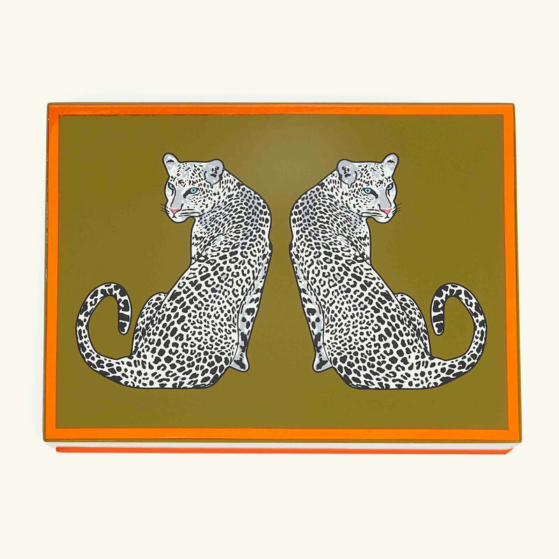 jonathan adler leopard lacquer card set