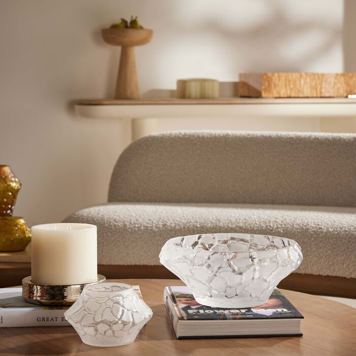 lalique terramineral caldera centerpiece clear