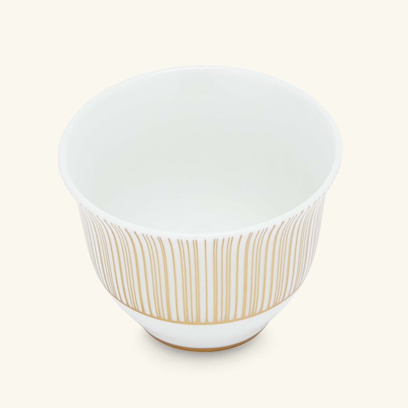 bernardaud sol arabic coffee cup gold