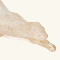 Zeila Panther Sculpture Medium Gold lalique zeila panther sculpture medium gold