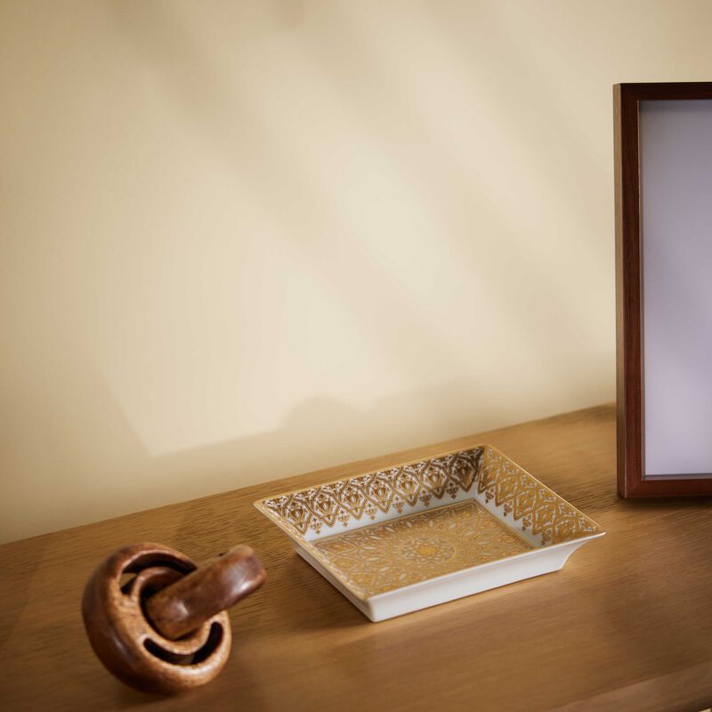 برناردو صينية الحلى والمجوهرات فينيس مستطيلة صغيرة باللون الذهبي