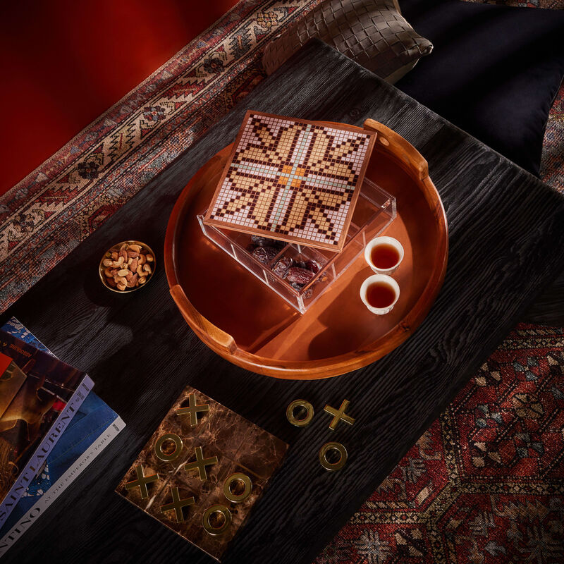 علبة الشاي المسجد النبوي الشريف باللون البني آيا ذا أرت أوڤ ليڤينغ علبة الشاي المسجد النبوي الشريف باللون البني