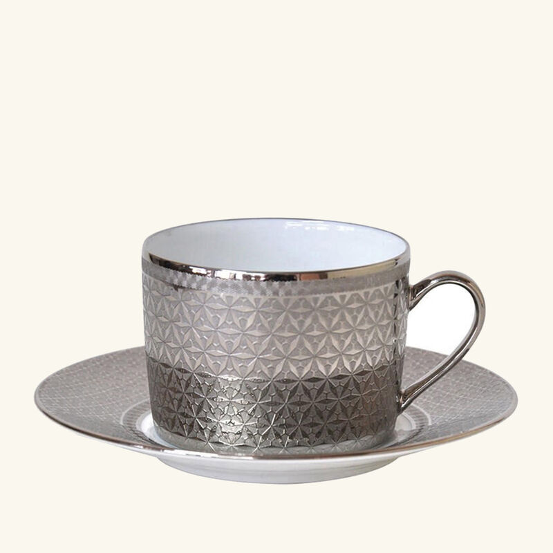 Divine Tea Cup & Saucer Silver bernardaud divine tea cup saucer silver