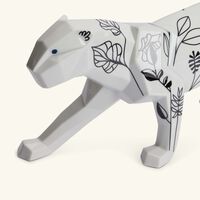 lladro jungle panther sculpture large white