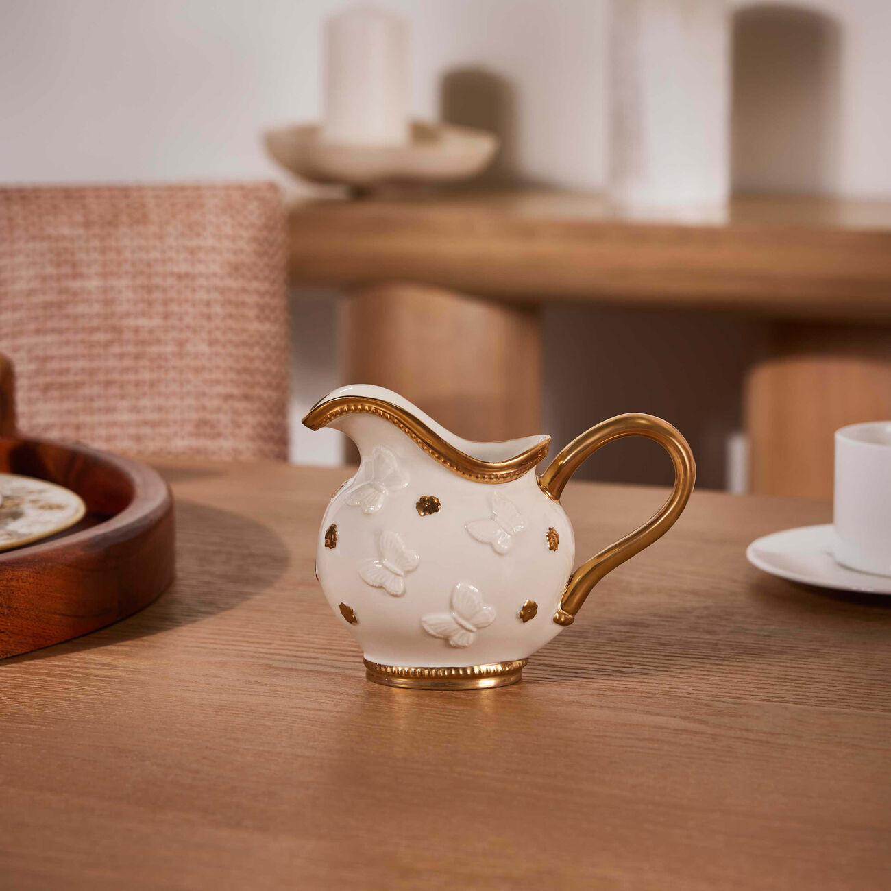 Butterfly Milk Pitcher White villari butterfly milk pitcher white