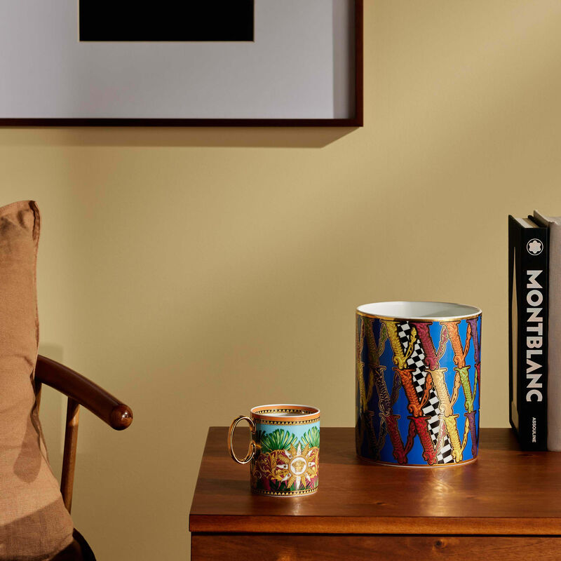 Jungle Animalier Mug Blue versace jungle animalier mug blue