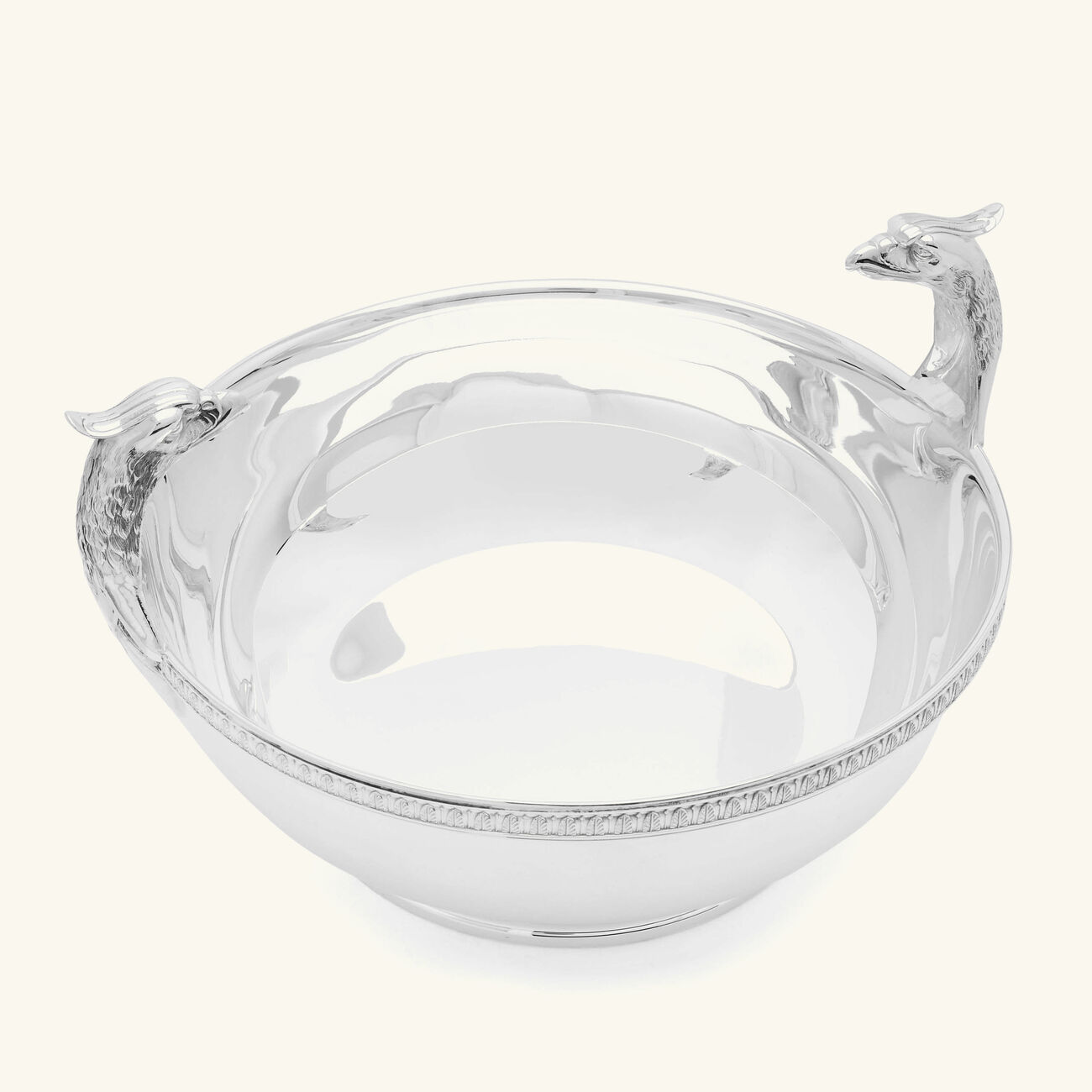 كريستوفل قطعة ديكور مركزية مالميزون على شكل رأس نسر باللون الفضي