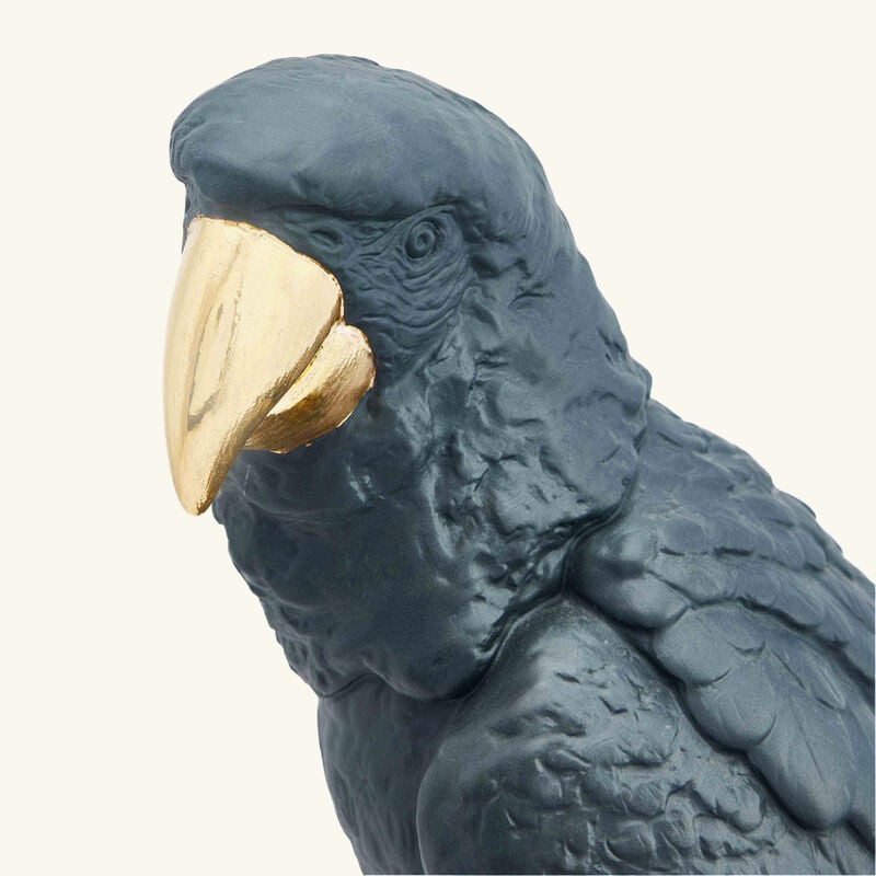Macaw Bird Sculpture Large Black lladro macaw bird sculpture large black