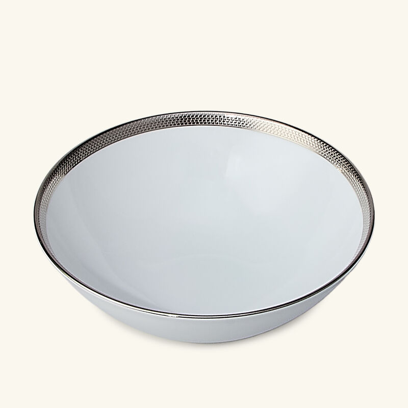 bernardaud maille platine cereal bowl white 30cl