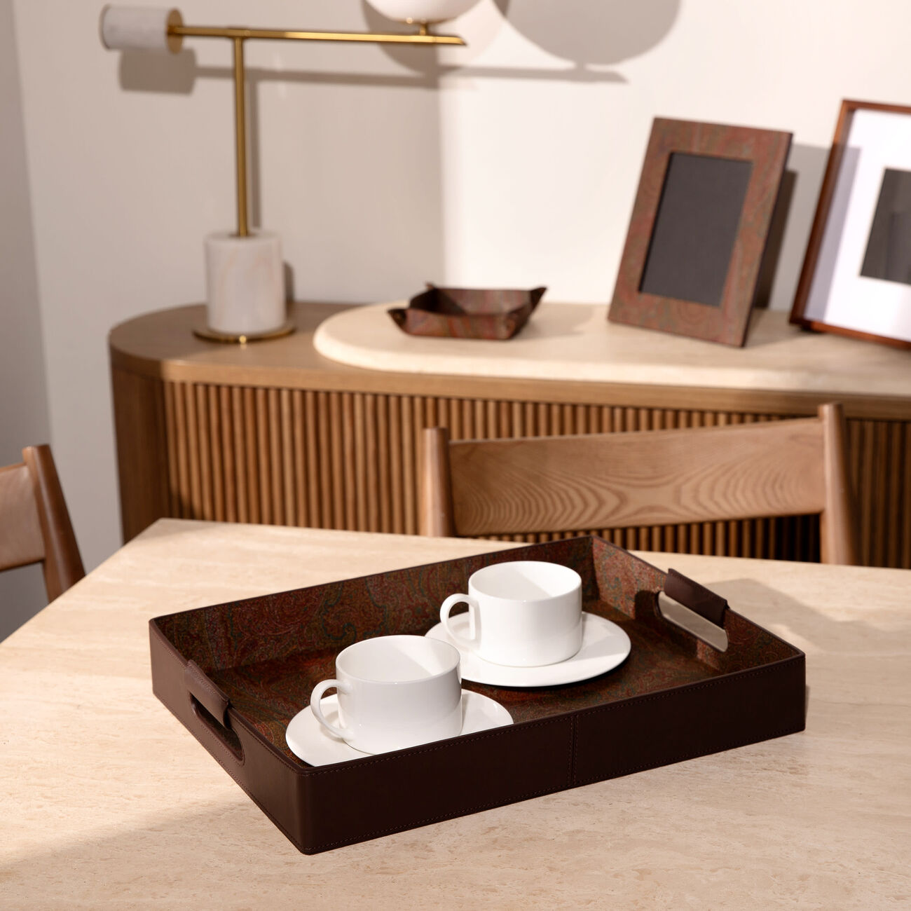 Arnica Serving Tray Square Brown 41x32cm etro arnica serving tray square brown 41x32cm