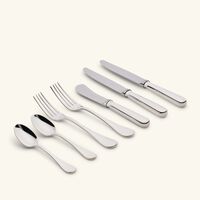 كريستوفل طقم آلبي للفطور من 7 قطع مطلية بالفضة