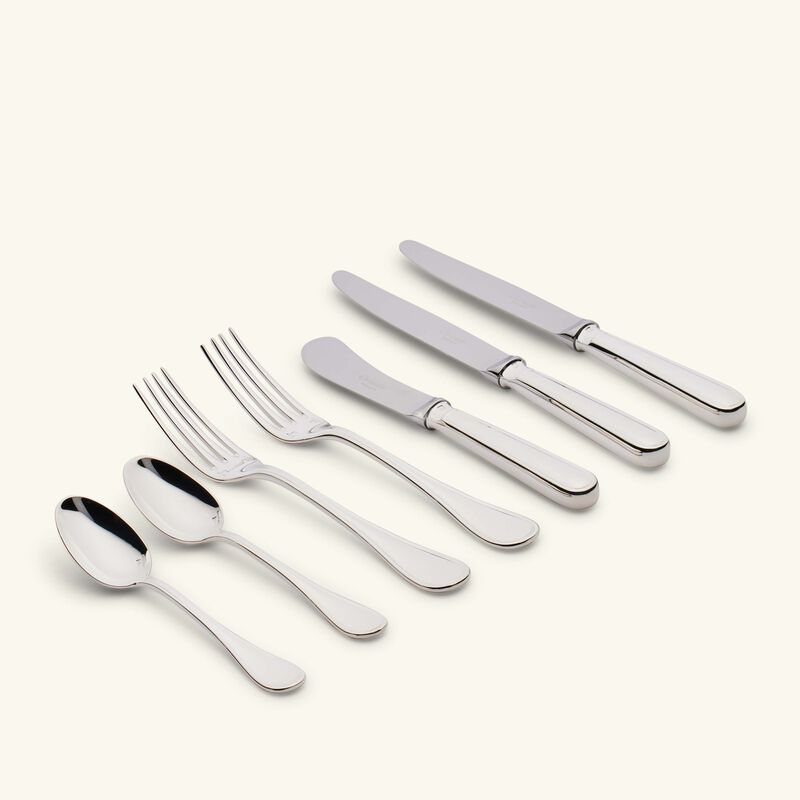 كريستوفل طقم آلبي للفطور من 7 قطع مطلية بالفضة