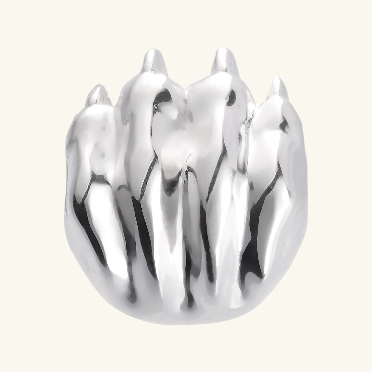 كريستوفل أقراط الأذن بات دو ليون فضية