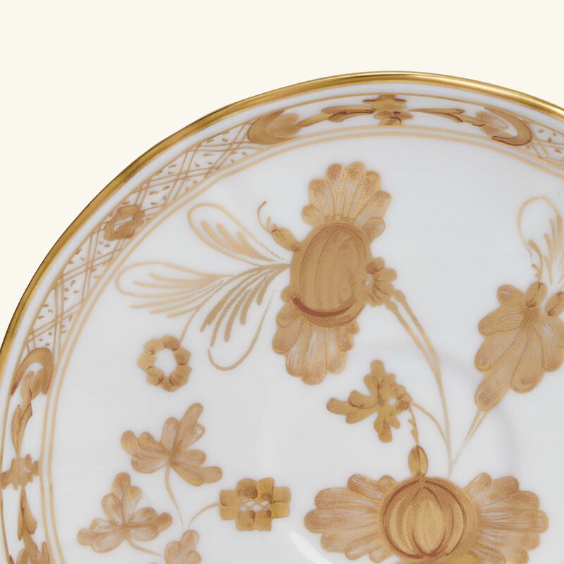 ginori 1735 oriente italiano coffee saucer gold