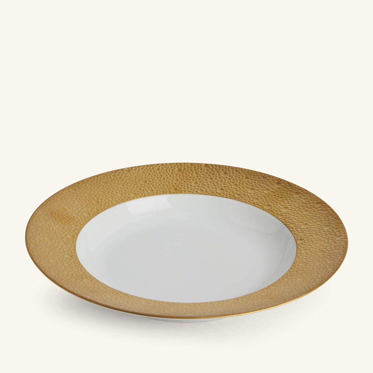 برناردو طبق الحساء إكيوم دائري باللون الذهبي 22 سم