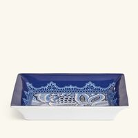 إيترو صينية بلوم مستطيلة صغيرة باللون الأزرق