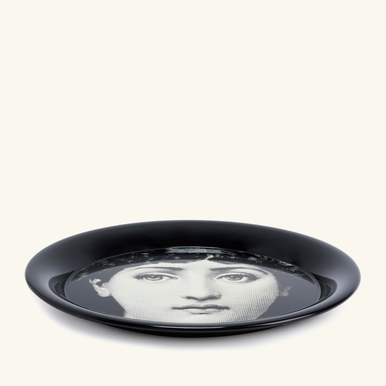 fornasetti ortensia tray round large grey