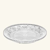 baccarat arabesque bread plate round clear 15cm