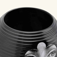 fornasetti rigato serratura vase medium black