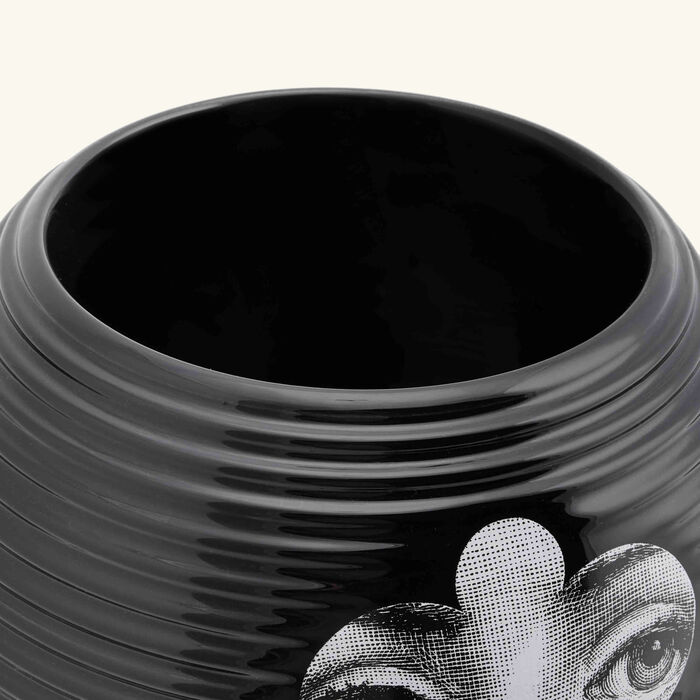 fornasetti rigato serratura vase medium black