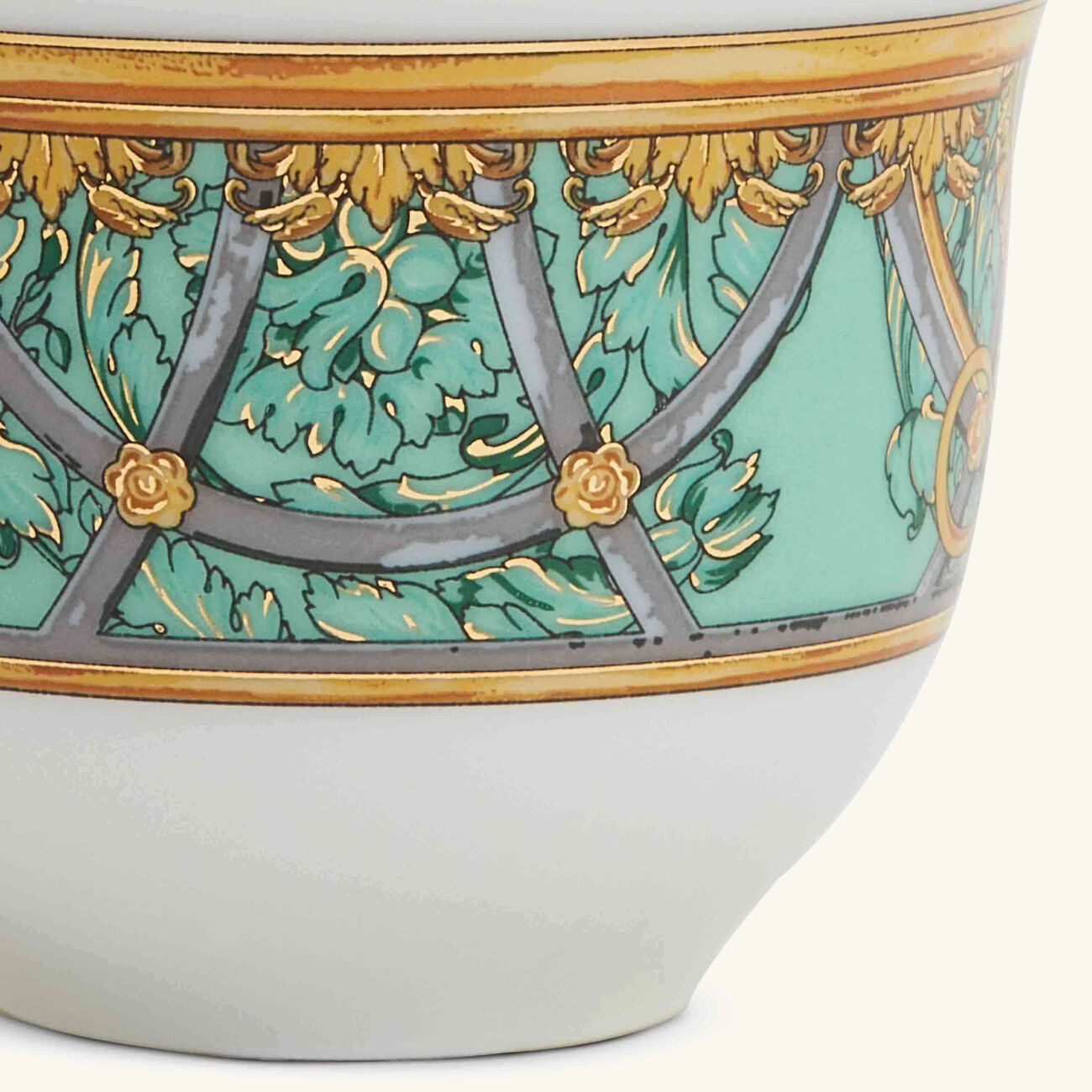 versace scala del palazzo arabic coffee cup green set of 6
