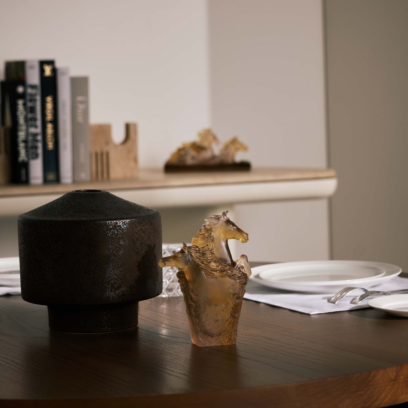 daum cavalcade pencil holder brown