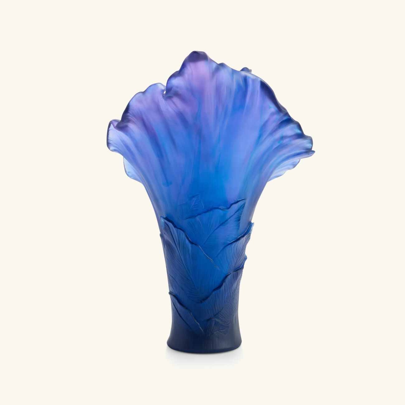 daum arum vase large blue