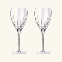 christofle iriana red wine glass clear set of 2