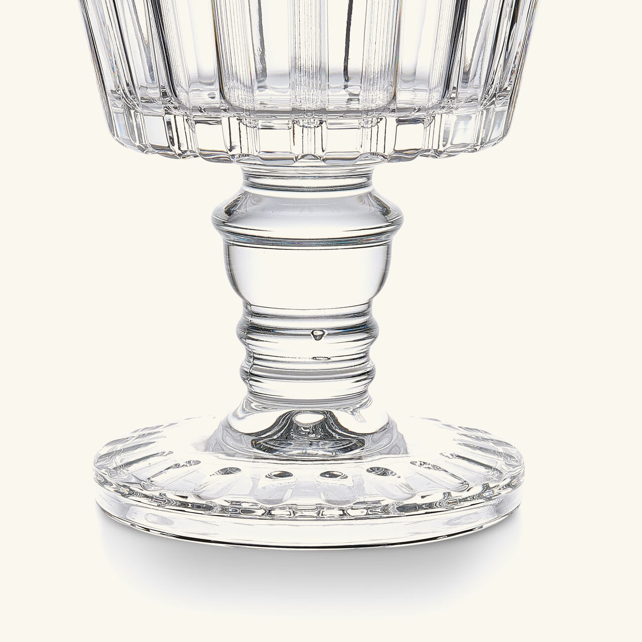 mario cioni   c canette footed potiche clear