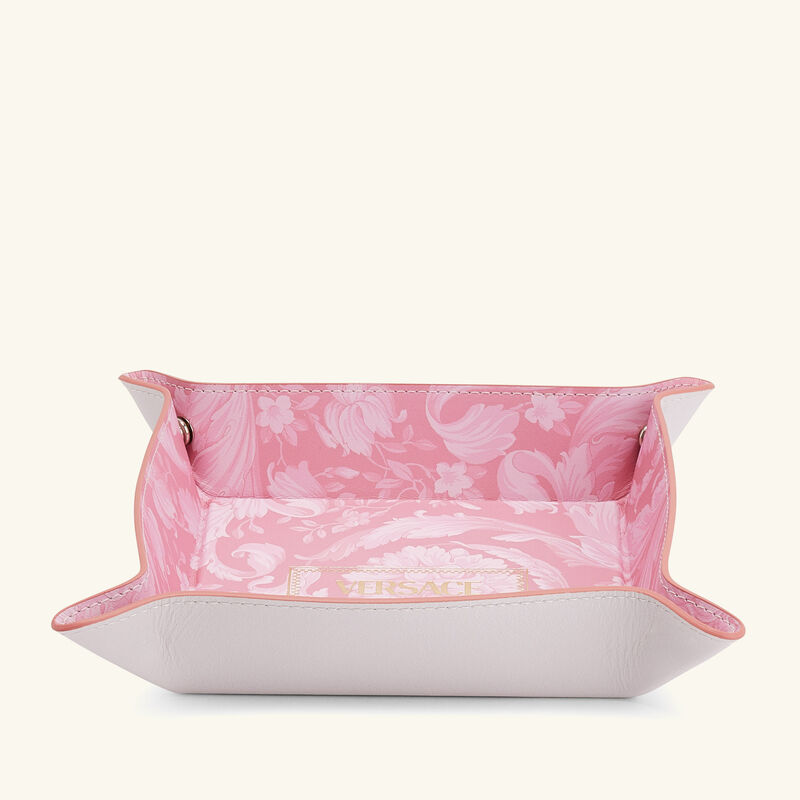 Barocco Trinket Tray Square Small Pink versace barocco trinket tray square small pink