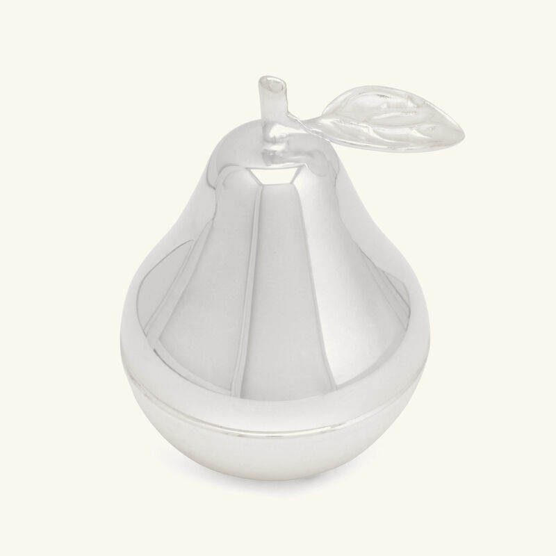 christofle pear bonbonni re box silver plated