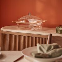 Thulut Serving Pot with Lid Clear 15cm dimlaj thulut serving pot with lid clear 15cm