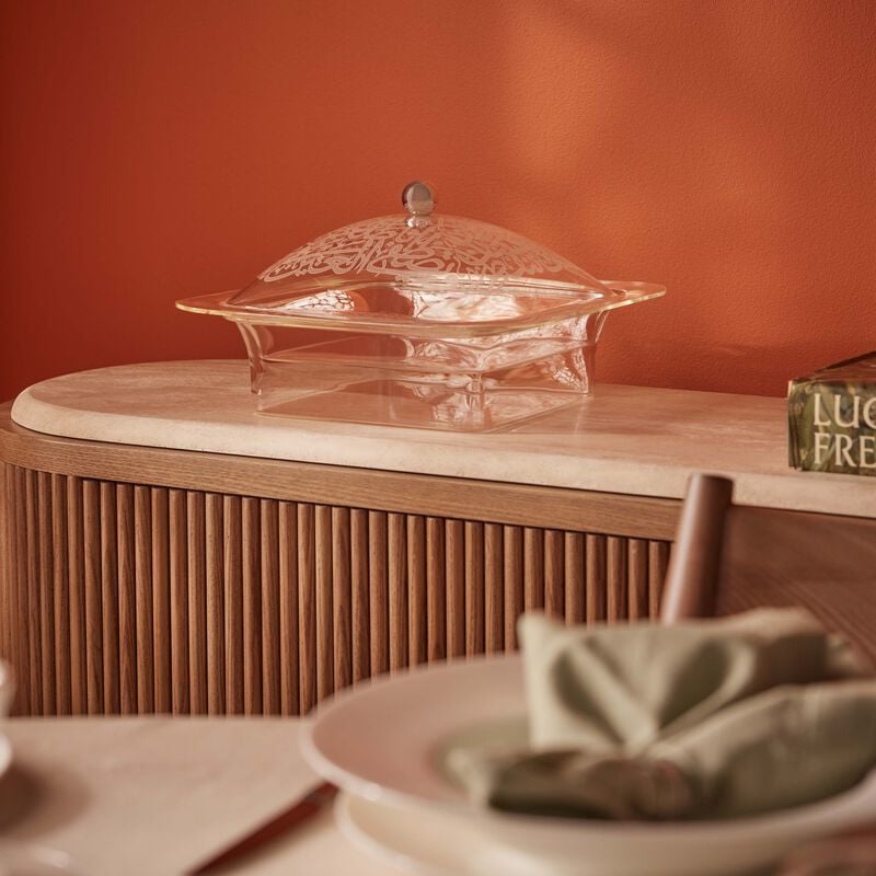 Thulut Serving Pot with Lid Clear 15cm dimlaj thulut serving pot with lid clear 15cm