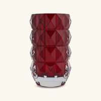 baccarat louxor vase round small red