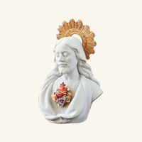 Sacred Heart of Jesus Sculpture Large White lladro sacred heart of jesus sculpture large white