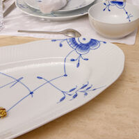 Blue Fluted Mega Serving Plate Oval White 60 cm royal copenhagen blue fluted mega serving plate oval white 60 cm