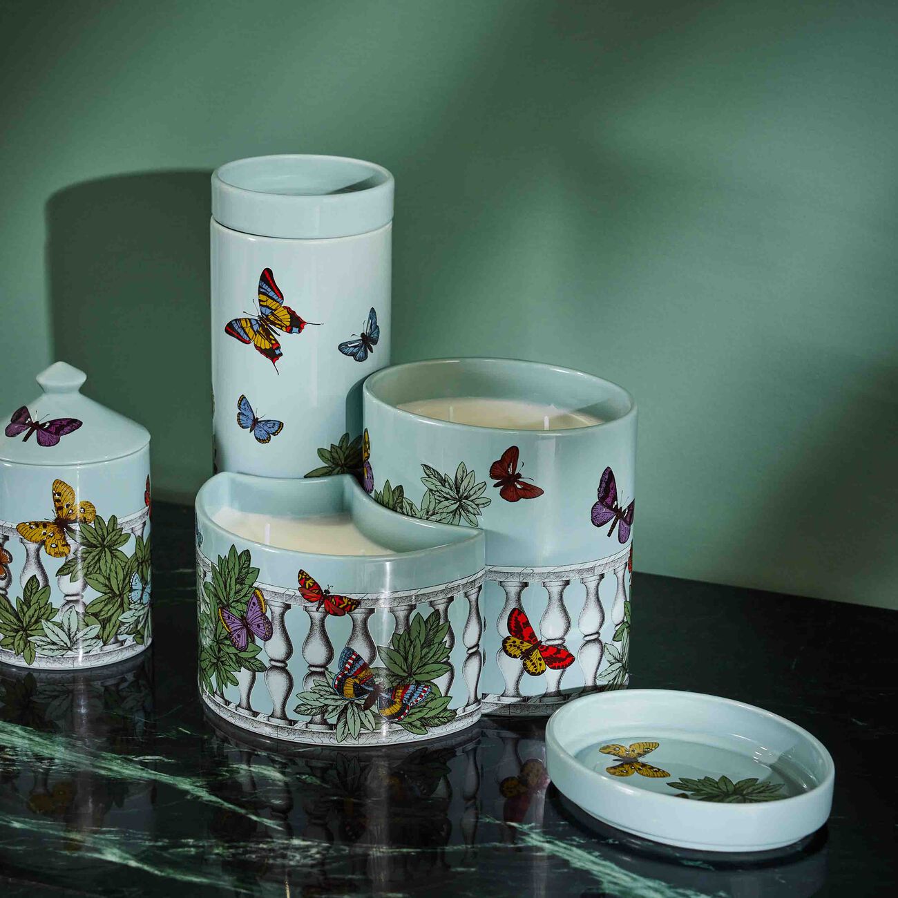 fornasetti farfalle e balaustra candle 1kg