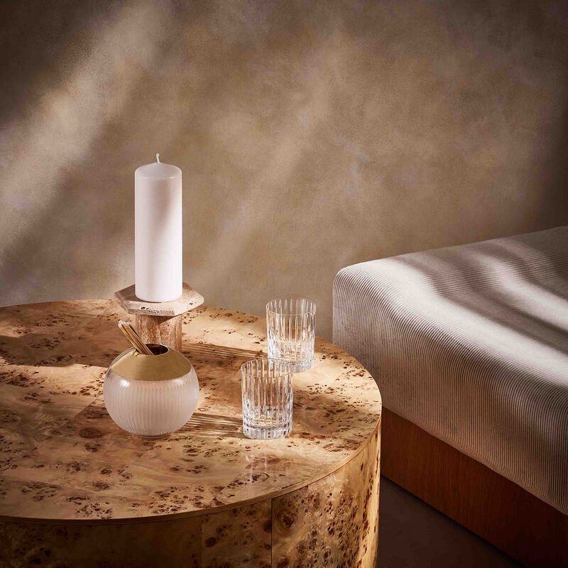 baccarat harmonie drinking glass large clear set of 2