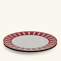 baccarat arcadia dessert plate round red 21cm set of 2