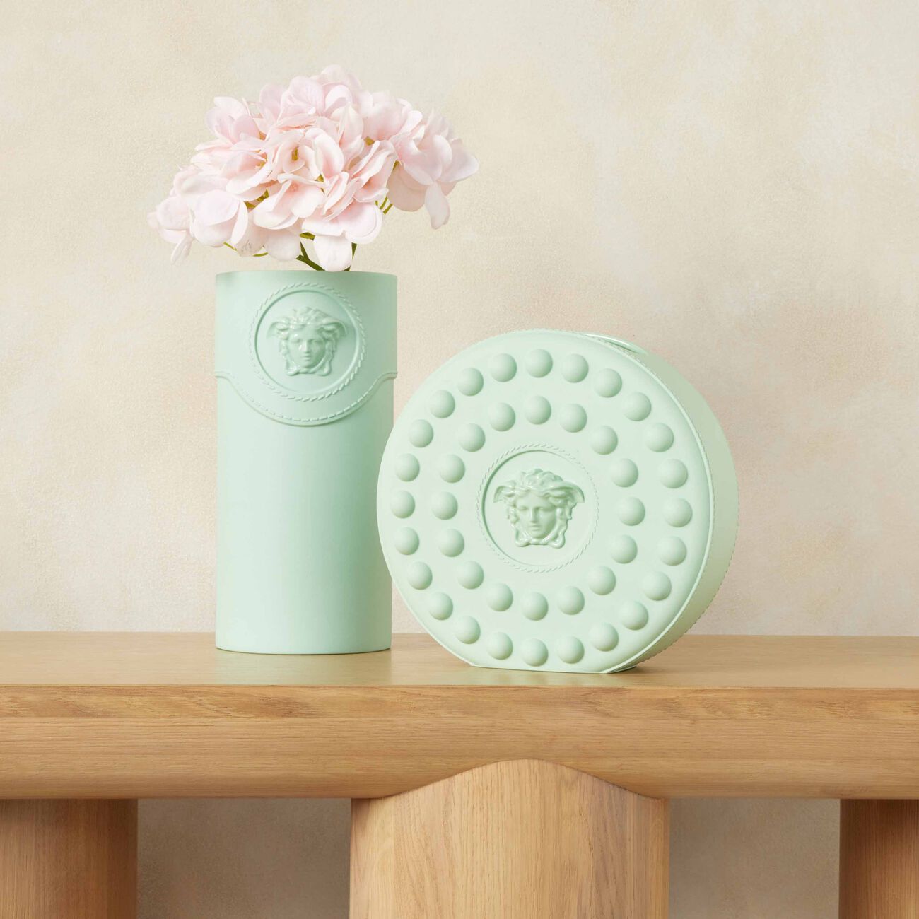 versace la medusa vase mini green