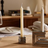 Perspectives Candle Holder Small Chrome christofle perspectives candle holder small chrome
